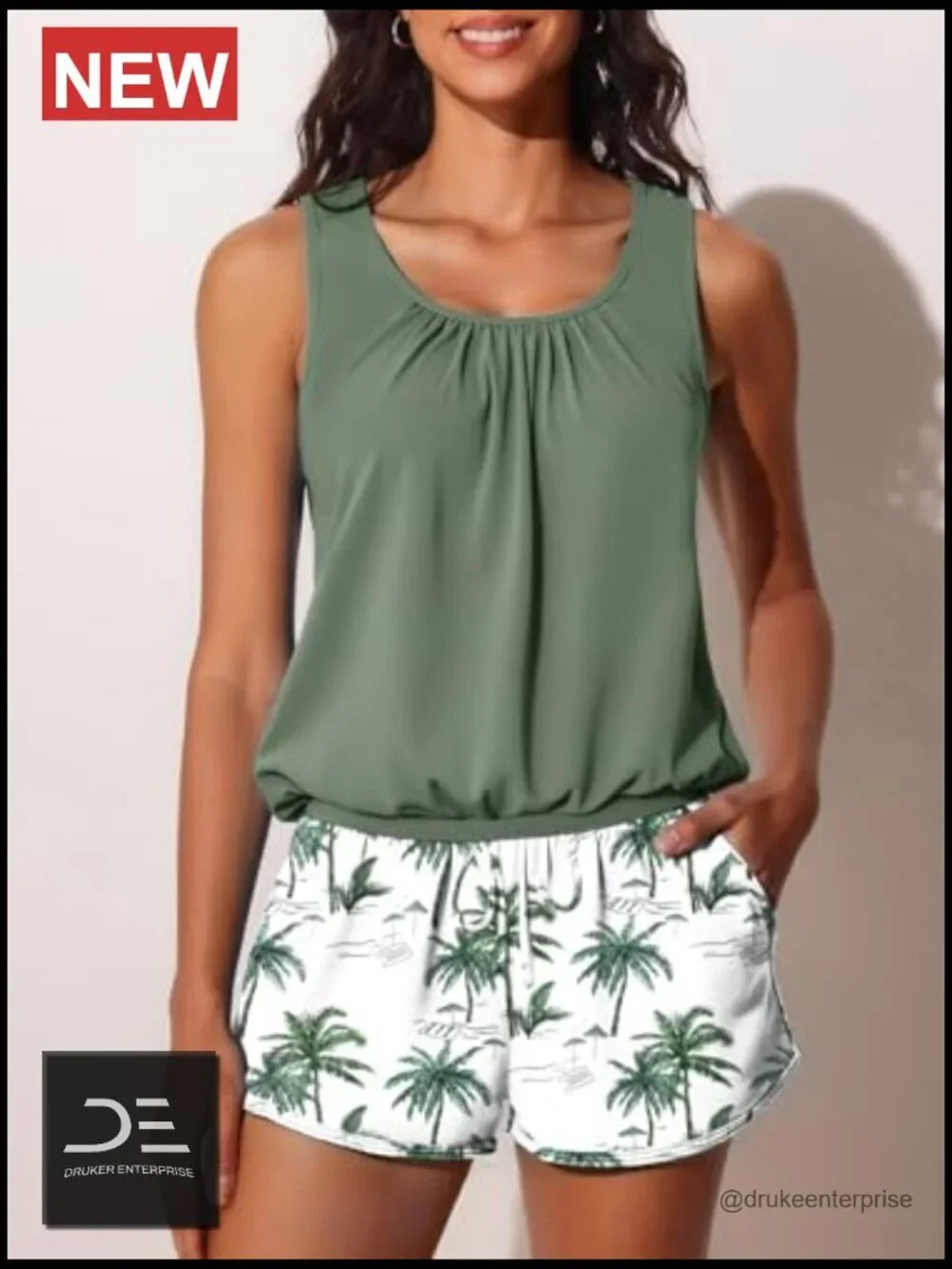 N/A blouson tankini